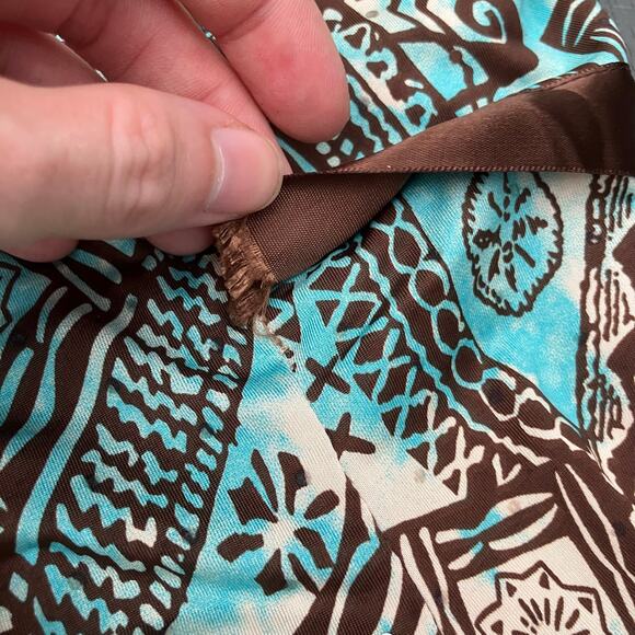 Vintage Y2K bohemian handkerchief hem halter top, fairycore 2000s boho chic - Picture 6 of 7